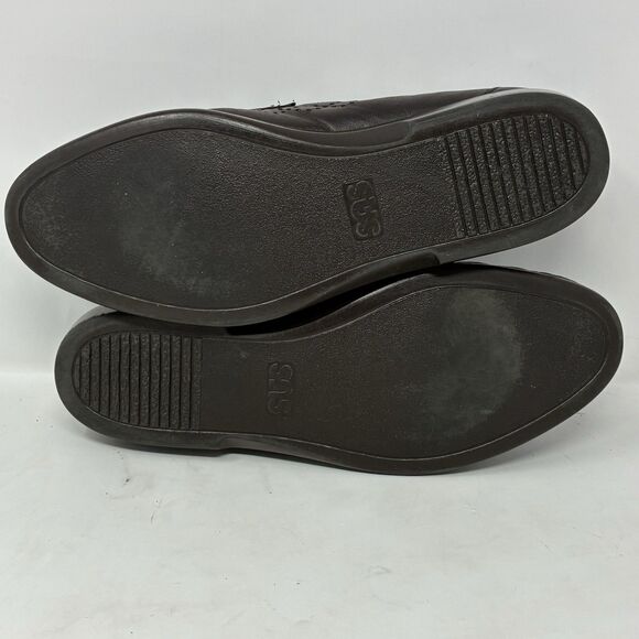 SAS Ace Men’s Size 11 W Black Leather Loafers Hand Made In USA Tripad Wide main image 10